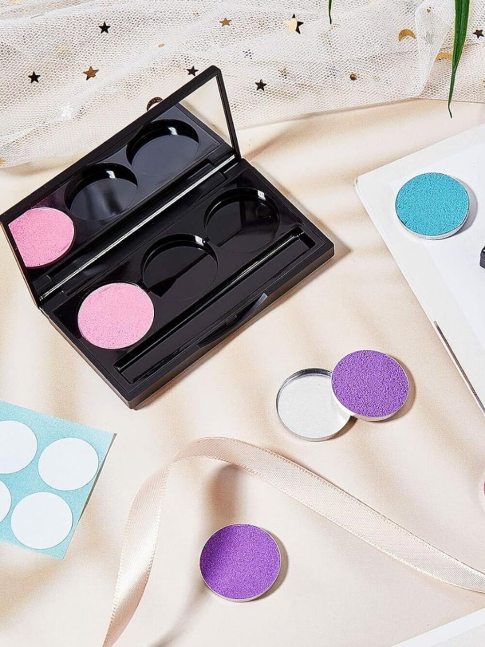 Eyeshadow Empty Palettes Set of 2 with 3 Holders/Ea NEW - Picture 5 of 7